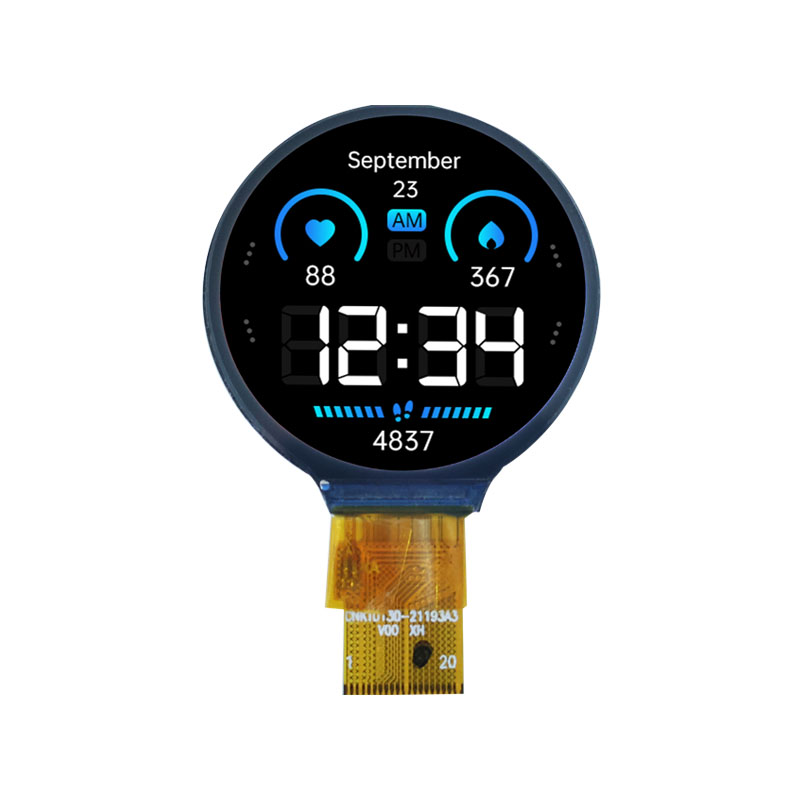 Tela redonda TFT de 1,3”