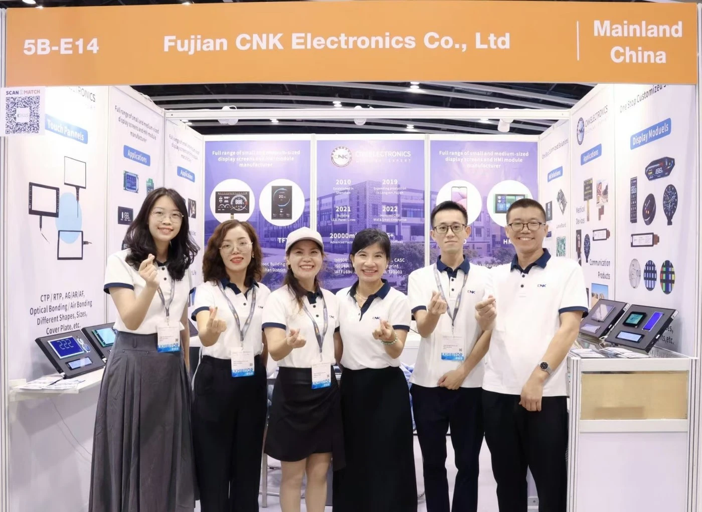 Os produtos de exibição CNK foram revelados com sucesso nos componentes eletrônicos internacionais de 2024 e na exposição de tecnologia de produção de Hong Kong