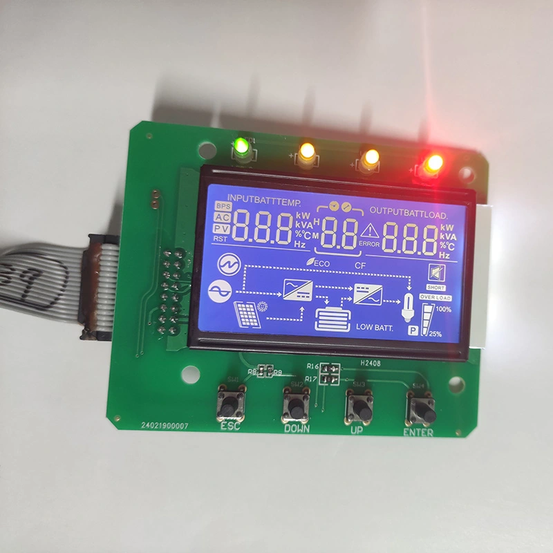 Módulo de exibição LCD do segmento monocromático