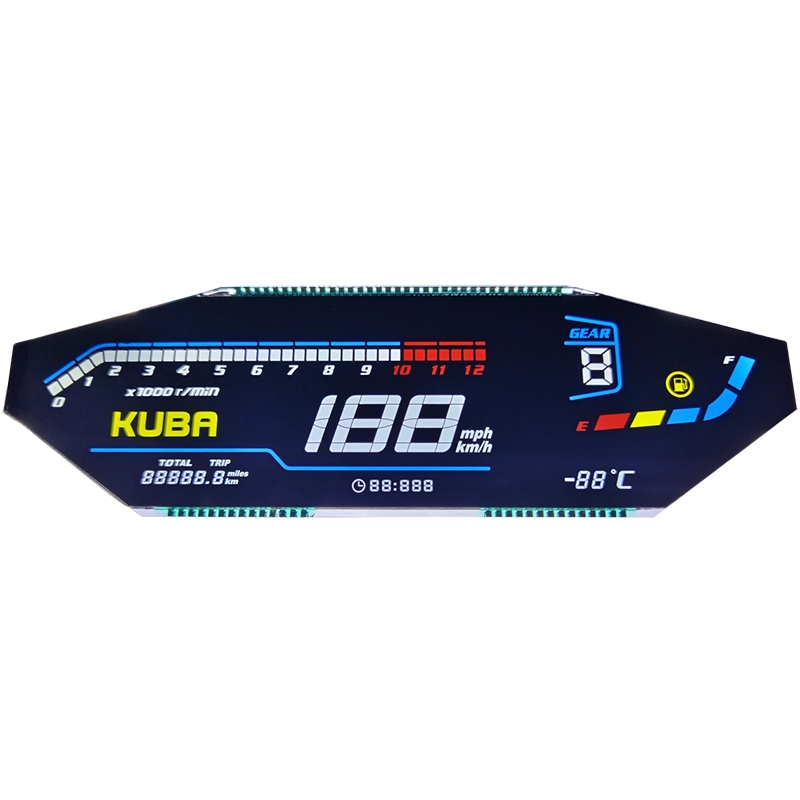 Segmento LCD para automotivo